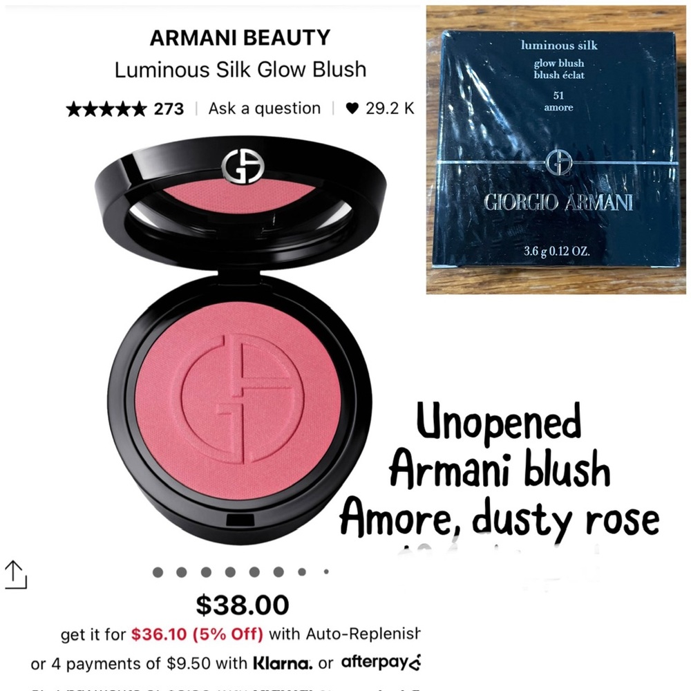Armani Beauty amore blush, nib, unopened
